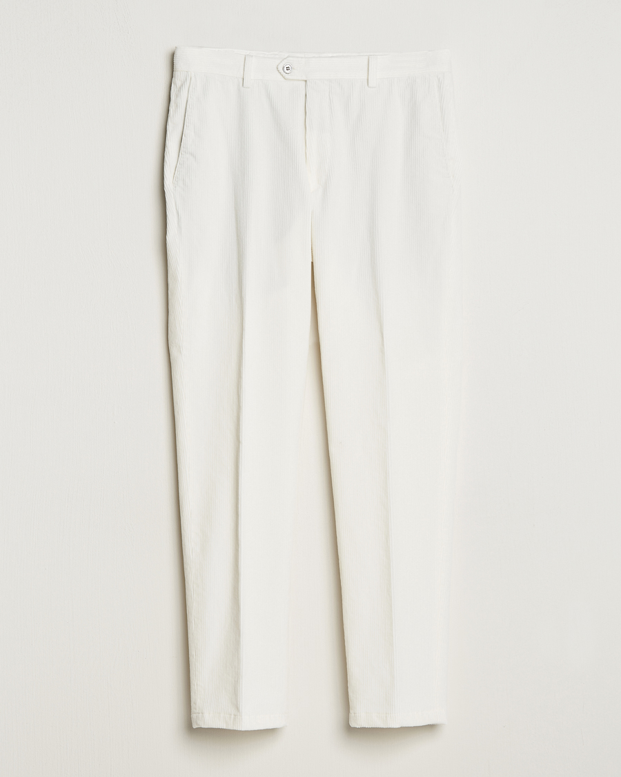 Homme | Pantalons | Oscar Jacobson | Denz Corduroy Trousers White