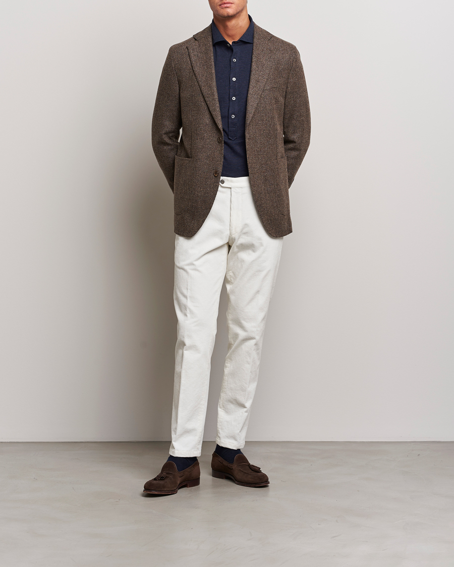 Homme | Pantalons | Oscar Jacobson | Denz Corduroy Trousers White