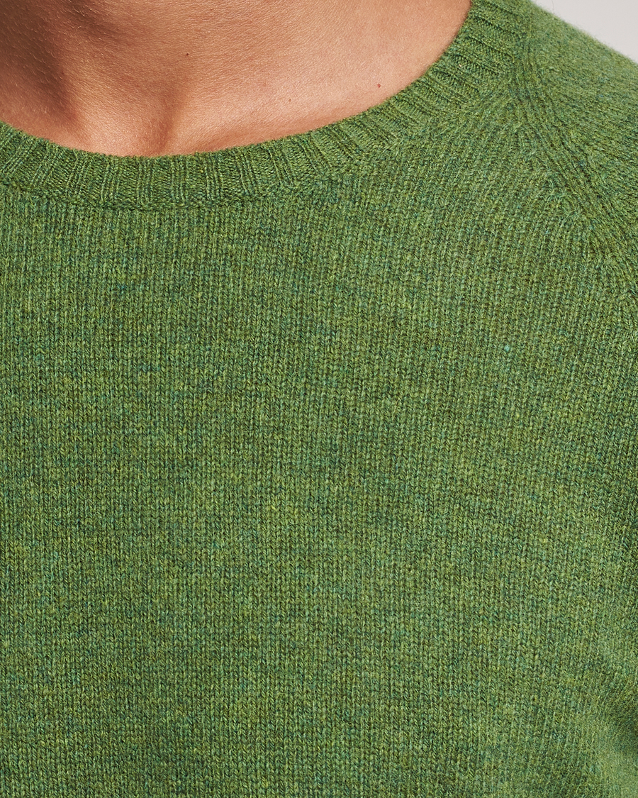 Homme | Pulls Et Tricots | Oscar Jacobson | Kendal Raglan Wool Crewneck Green