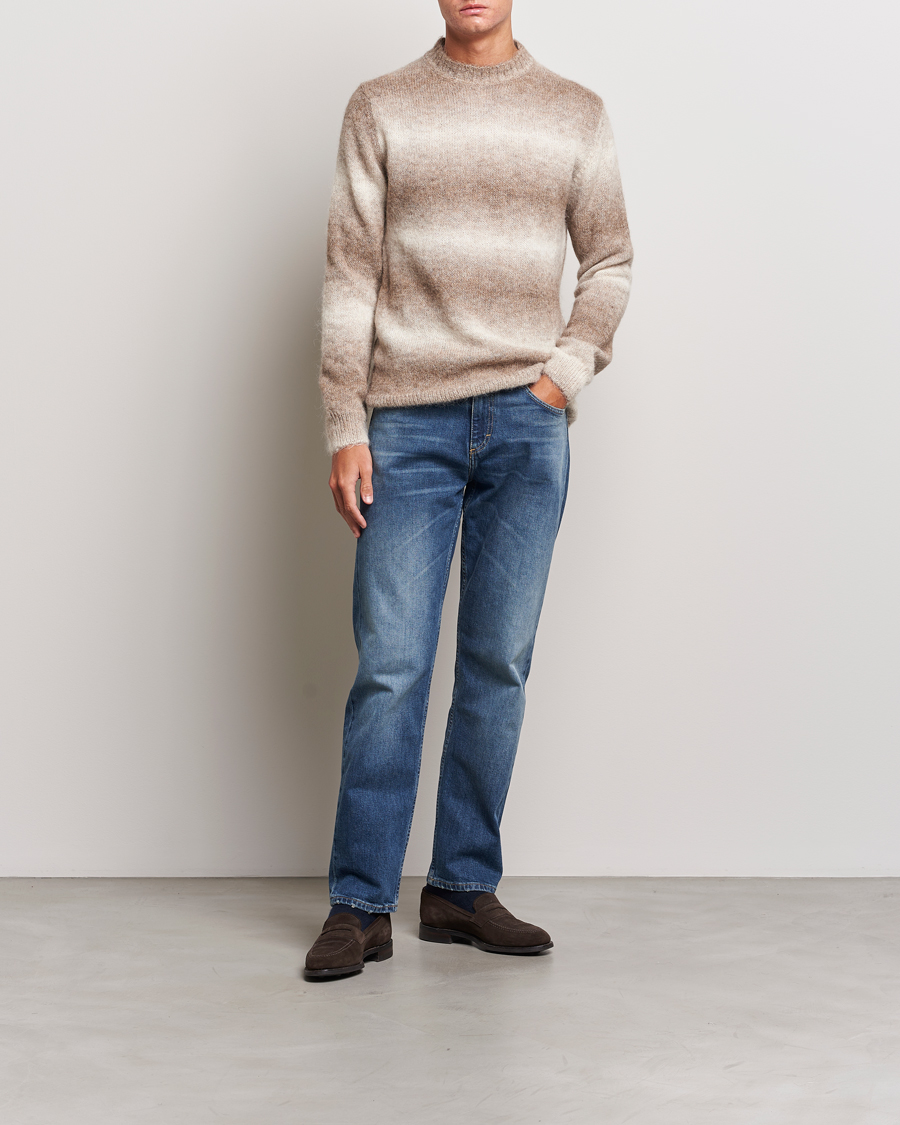 Homme | Pulls Et Tricots | Oscar Jacobson | Valter Alpaca Knitted Sweater Beige