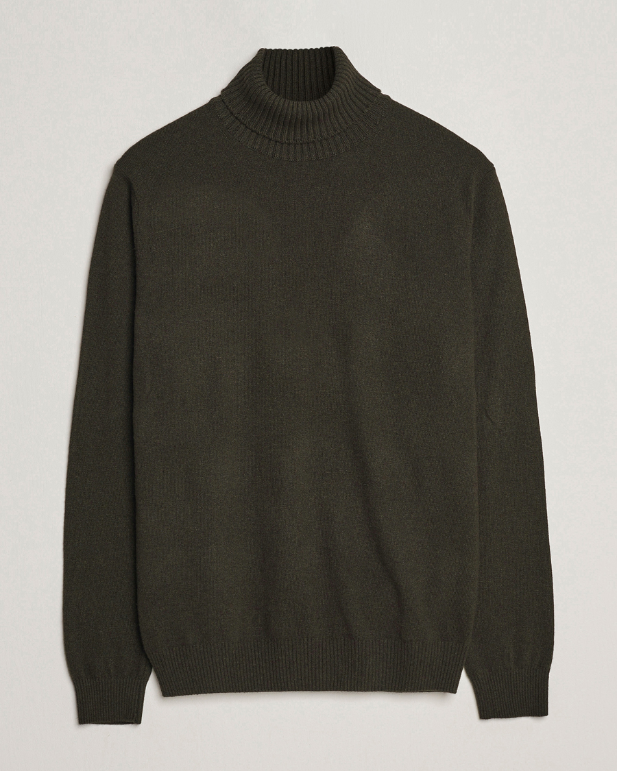 Homme | Pulls Et Tricots | Oscar Jacobson | Salim Wool/Cashmere Rollneck Green