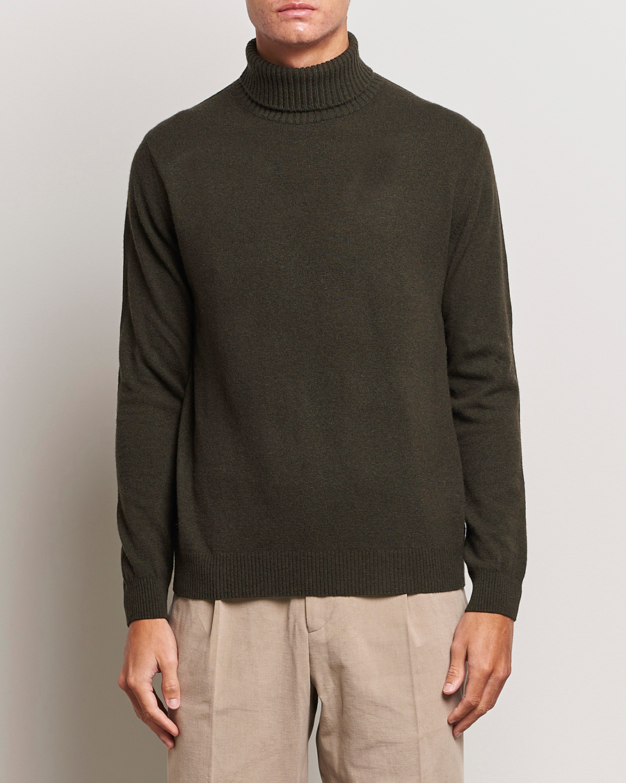 Homme | Pulls Et Tricots | Oscar Jacobson | Salim Wool/Cashmere Rollneck Green