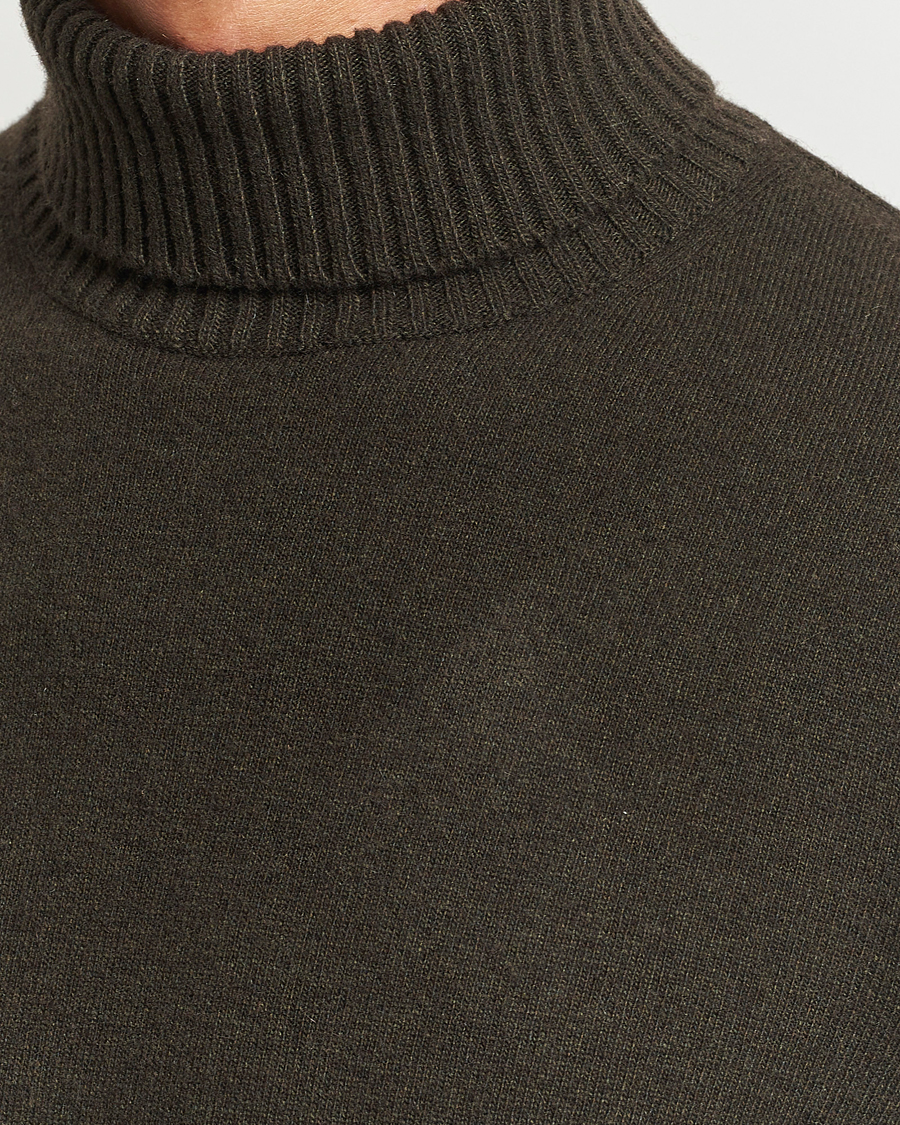 Homme | Pulls Et Tricots | Oscar Jacobson | Salim Wool/Cashmere Rollneck Green