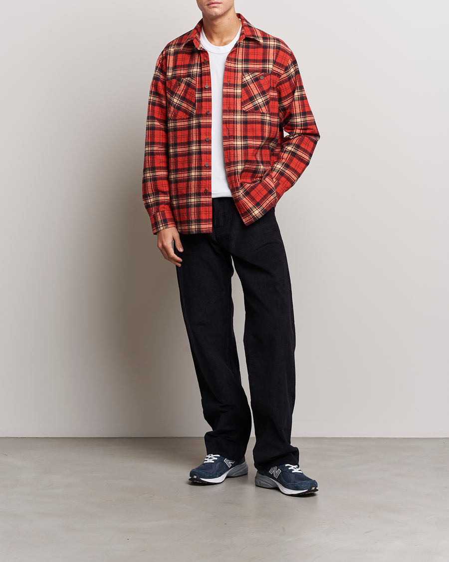 Homme | Chemises | Nudie Jeans | Filip Flannel Checked Shirt Red