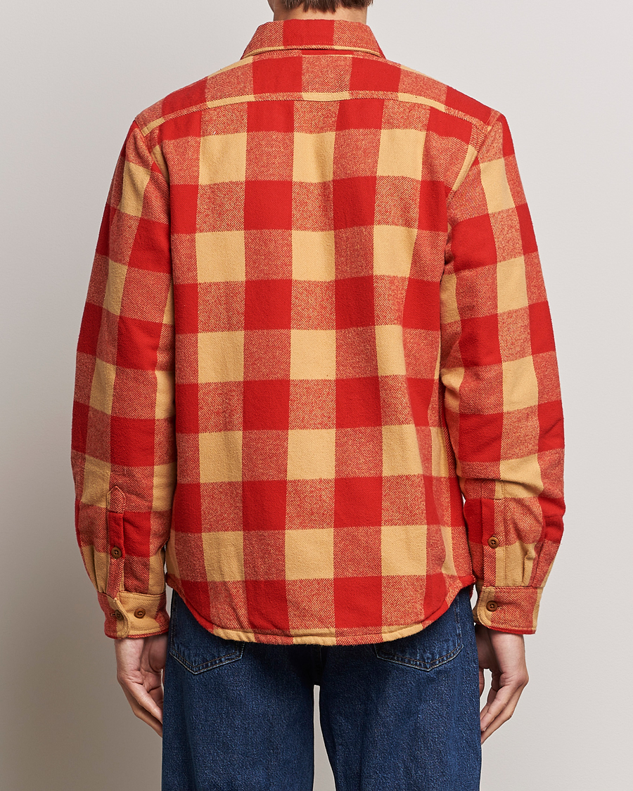 Homme | Manteaux Et Vestes | Nudie Jeans | Glenn Padded Checked Shirt Jacket Red