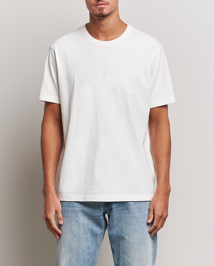 Homme | T-Shirts Blancs | Nudie Jeans | Uno Everyday Crew Neck T-Shirt Chalk White
