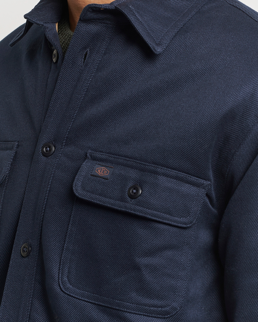 Homme | Manteaux Et Vestes | Nudie Jeans | Glenn Padded Shirt Jacket Navy