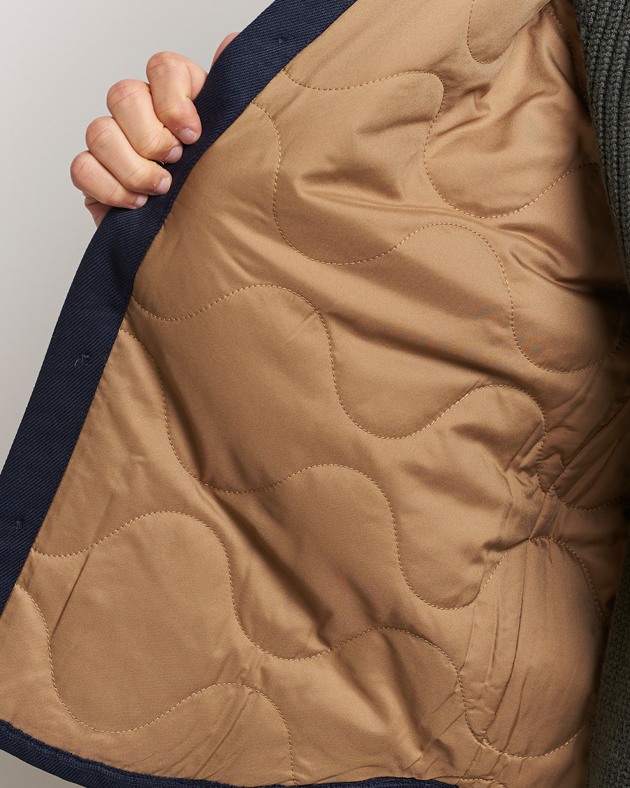 Homme | Manteaux Et Vestes | Nudie Jeans | Glenn Padded Shirt Jacket Navy