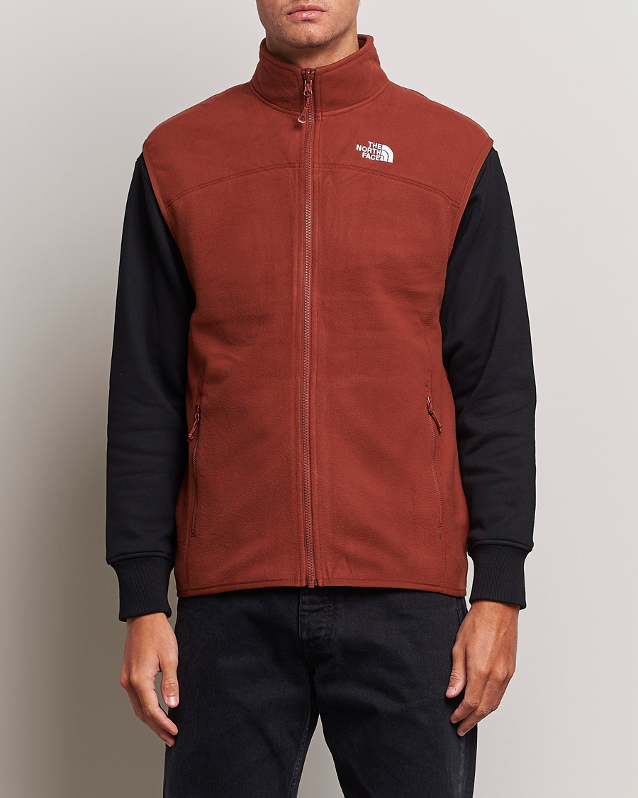 Homme | Pulls Et Tricots | The North Face | 100 Glacier Vest Brandy Brown