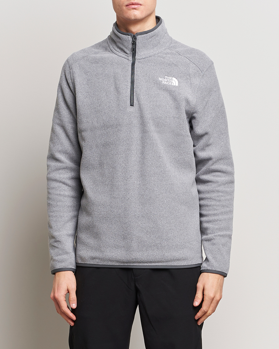 Homme | Pulls Et Tricots | The North Face | 100 Glacier 1/4 Zip Grey Heather