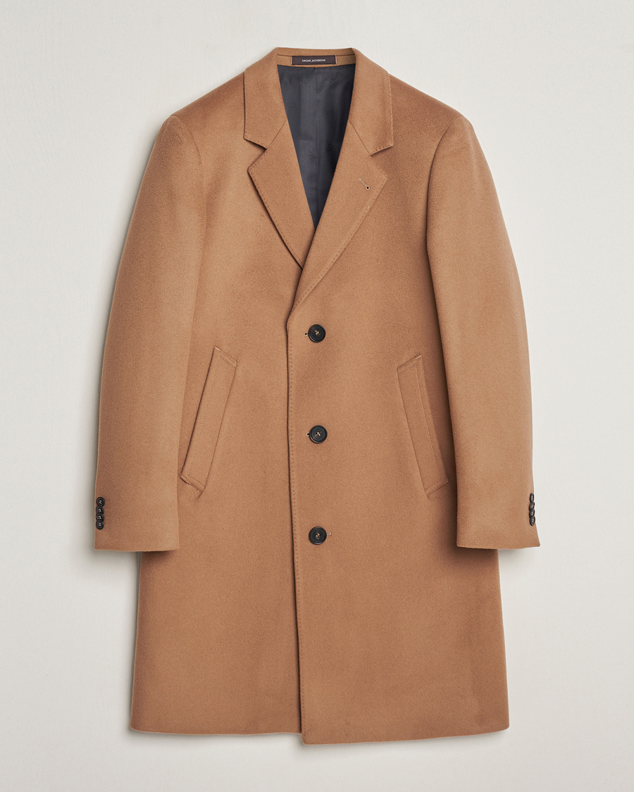 Homme | Manteaux Et Vestes | Oscar Jacobson | Shaw Wool/Cashmere Coat Camel