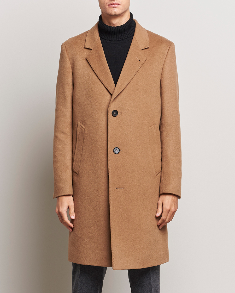 Homme | Manteaux Et Vestes | Oscar Jacobson | Shaw Wool/Cashmere Coat Camel