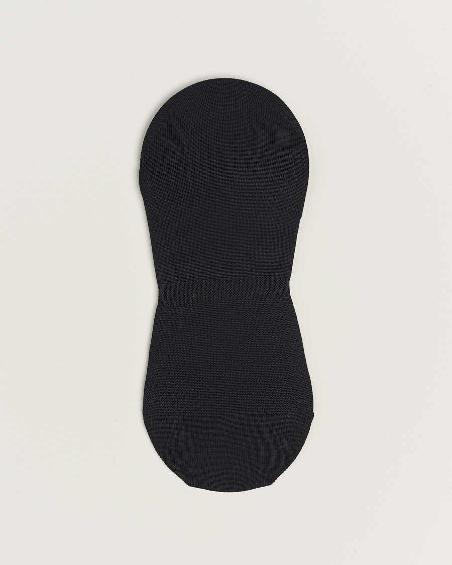 Homme | Italian Department | Bresciani | Step in Ghost Socks Black