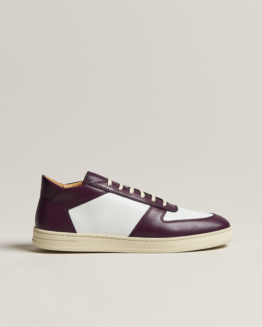 Homme | CQP Cingo Leather Sneaker Eggplant/White | CQP | Cingo Leather Sneaker Eggplant/White