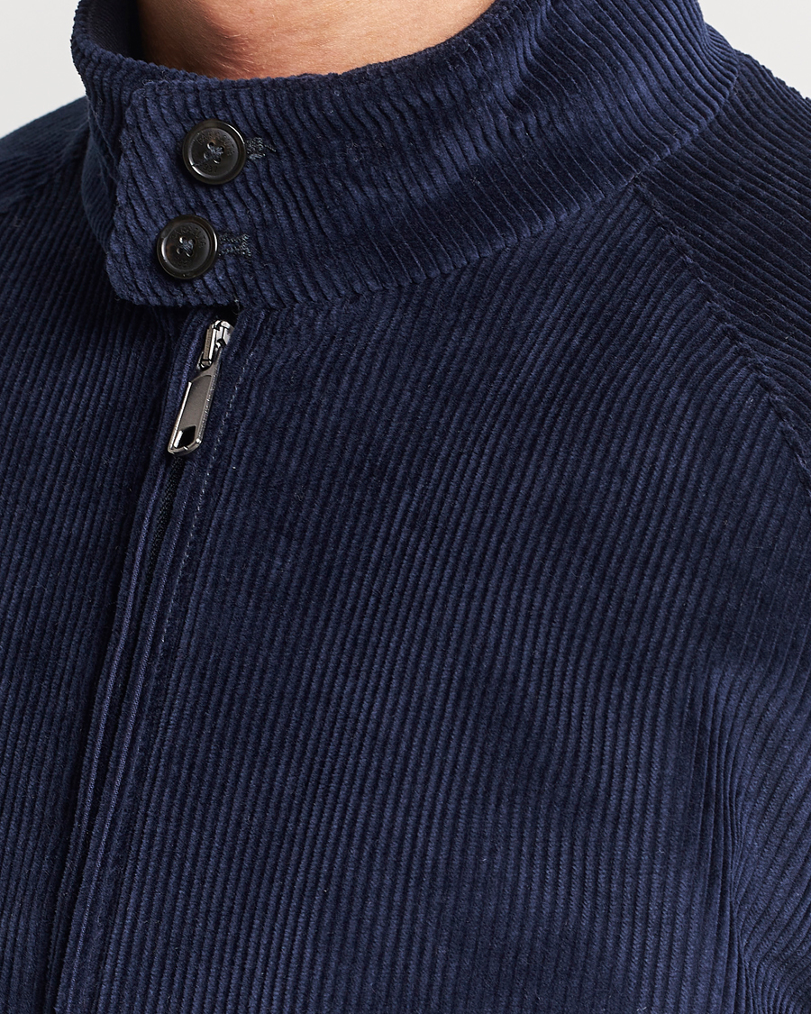 Homme | Manteaux Et Vestes | Baracuta | G9 Pocket Padded Cord Harrington Jacket Navy