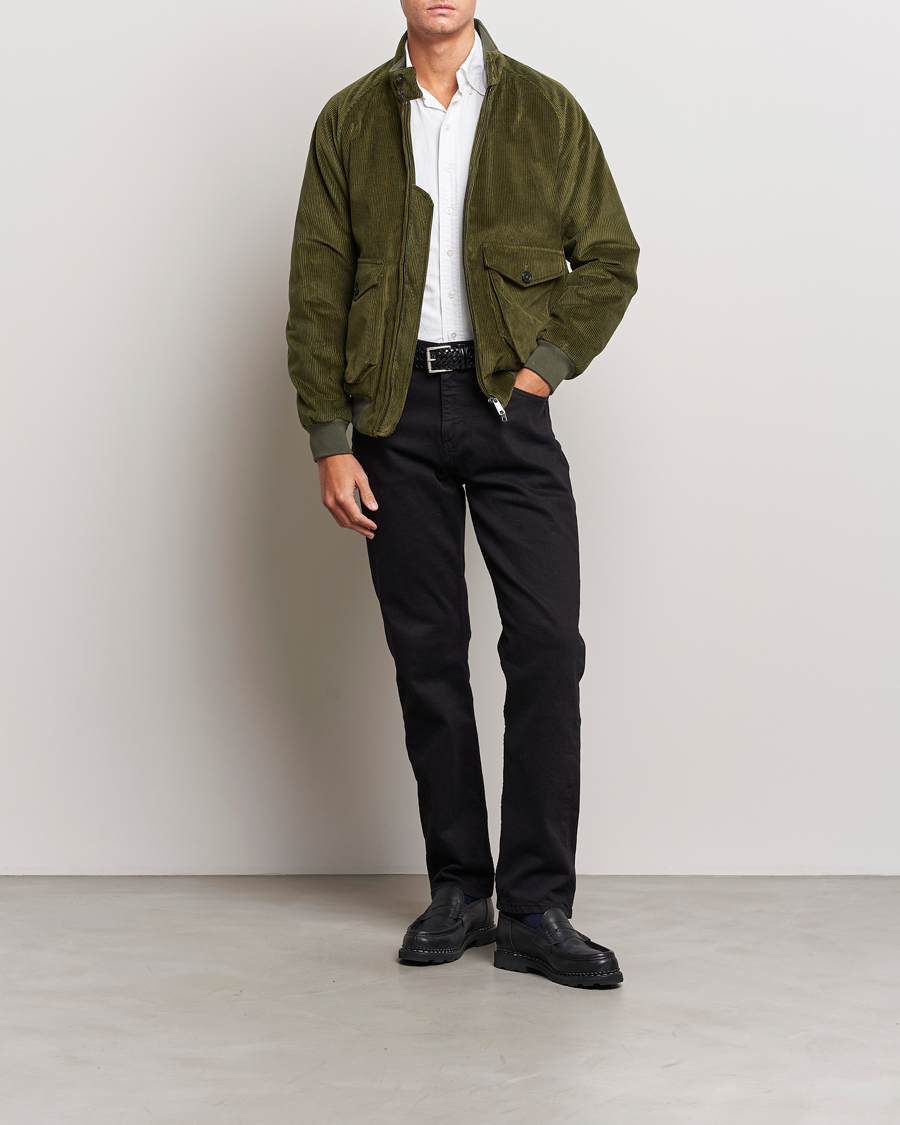 Homme | Manteaux Et Vestes | Baracuta | G9 Pocket Padded Cord Harrington Jacket Olive