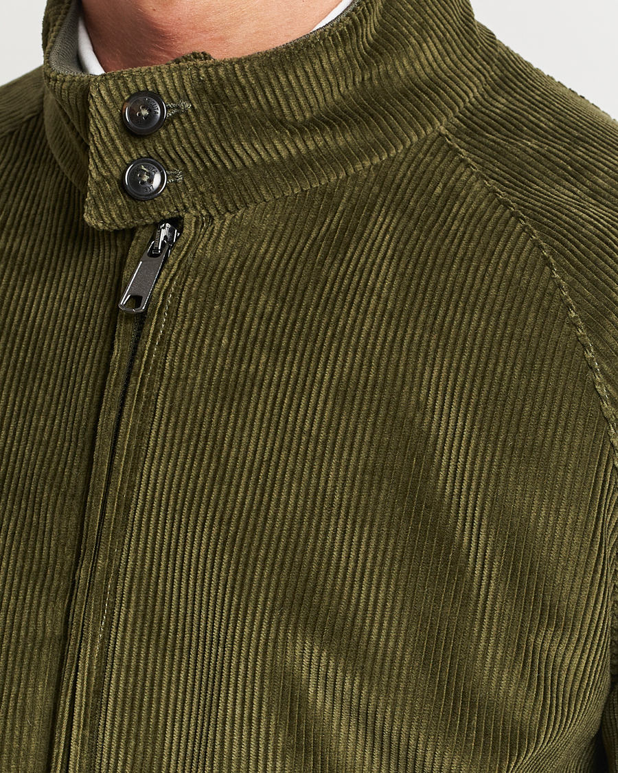 Homme | Manteaux Et Vestes | Baracuta | G9 Pocket Padded Cord Harrington Jacket Olive