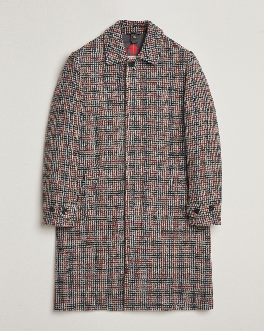 Homme | Manteaux Et Vestes | Baracuta | Paul Houndstooth Wool Coat Grey