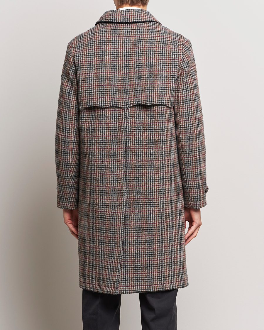 Homme | Manteaux Et Vestes | Baracuta | Paul Houndstooth Wool Coat Grey