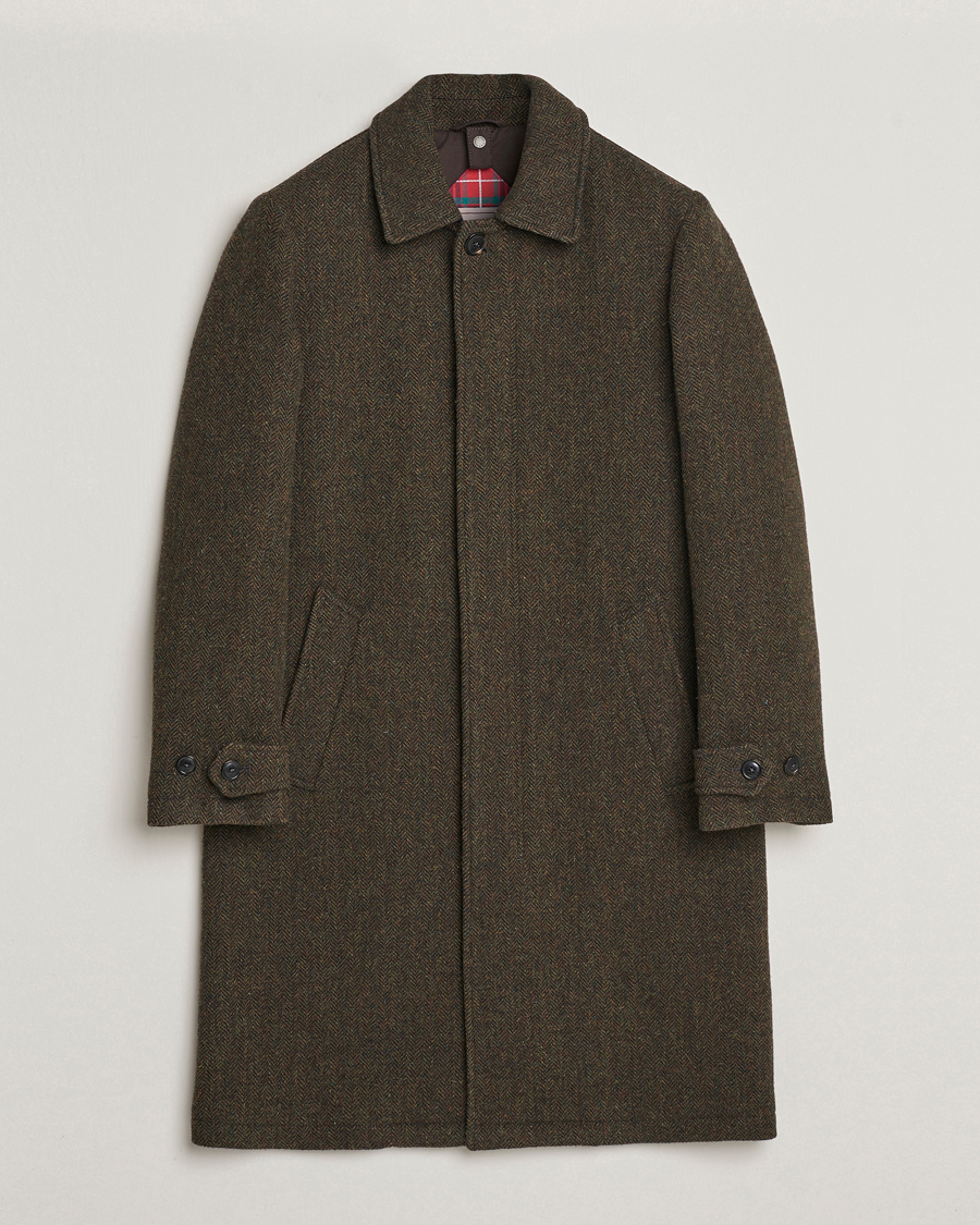 Homme | Manteaux Et Vestes | Baracuta | Paul Herringbone Wool Coat Bark