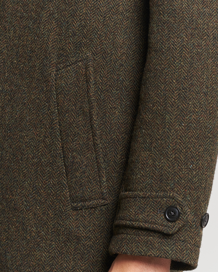 Homme | Manteaux Et Vestes | Baracuta | Paul Herringbone Wool Coat Bark
