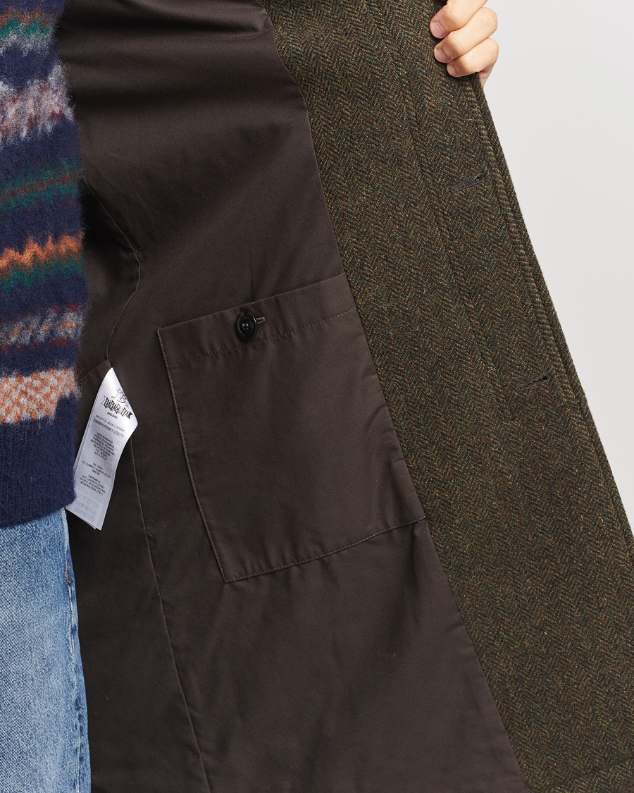 Homme | Manteaux Et Vestes | Baracuta | Paul Herringbone Wool Coat Bark