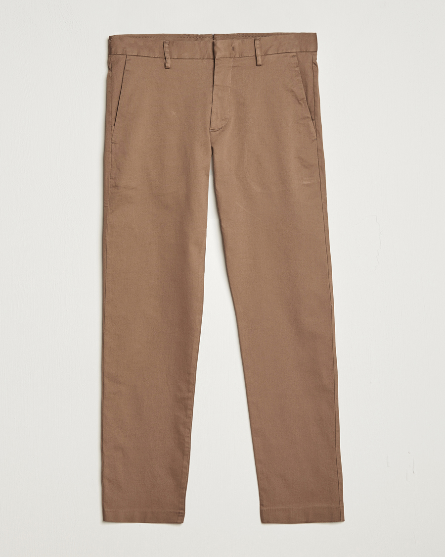 Homme | Pantalons | NN07 | Theo Regular Fit Stretch Chinos Shitake