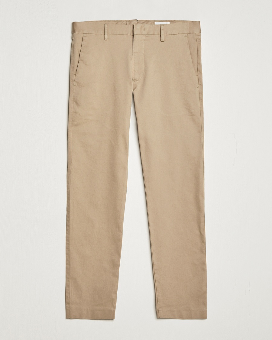 Homme | Pantalons | NN07 | Theo Regular Fit Stretch Chinos Khaki