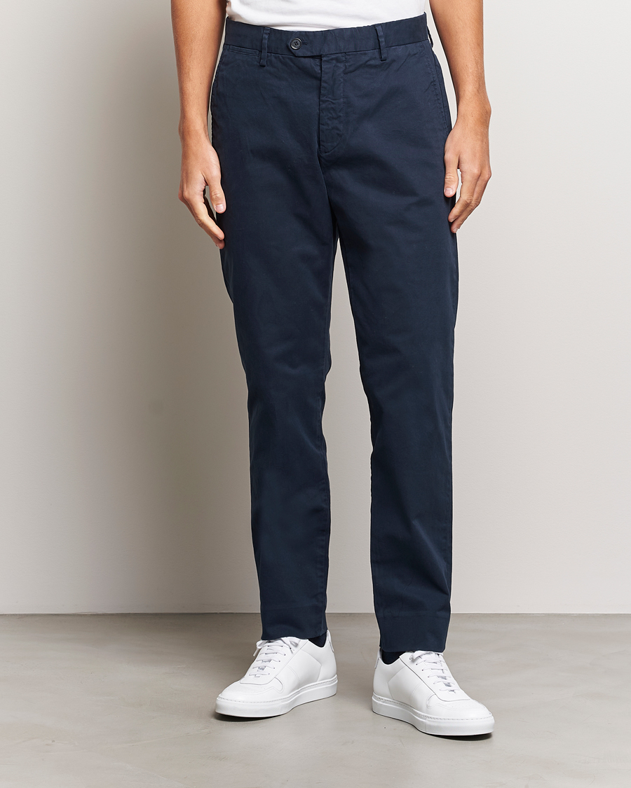 Homme | Pantalons | NN07 | Wilhelm Regular Fit Stretch Chinos Navy Blue