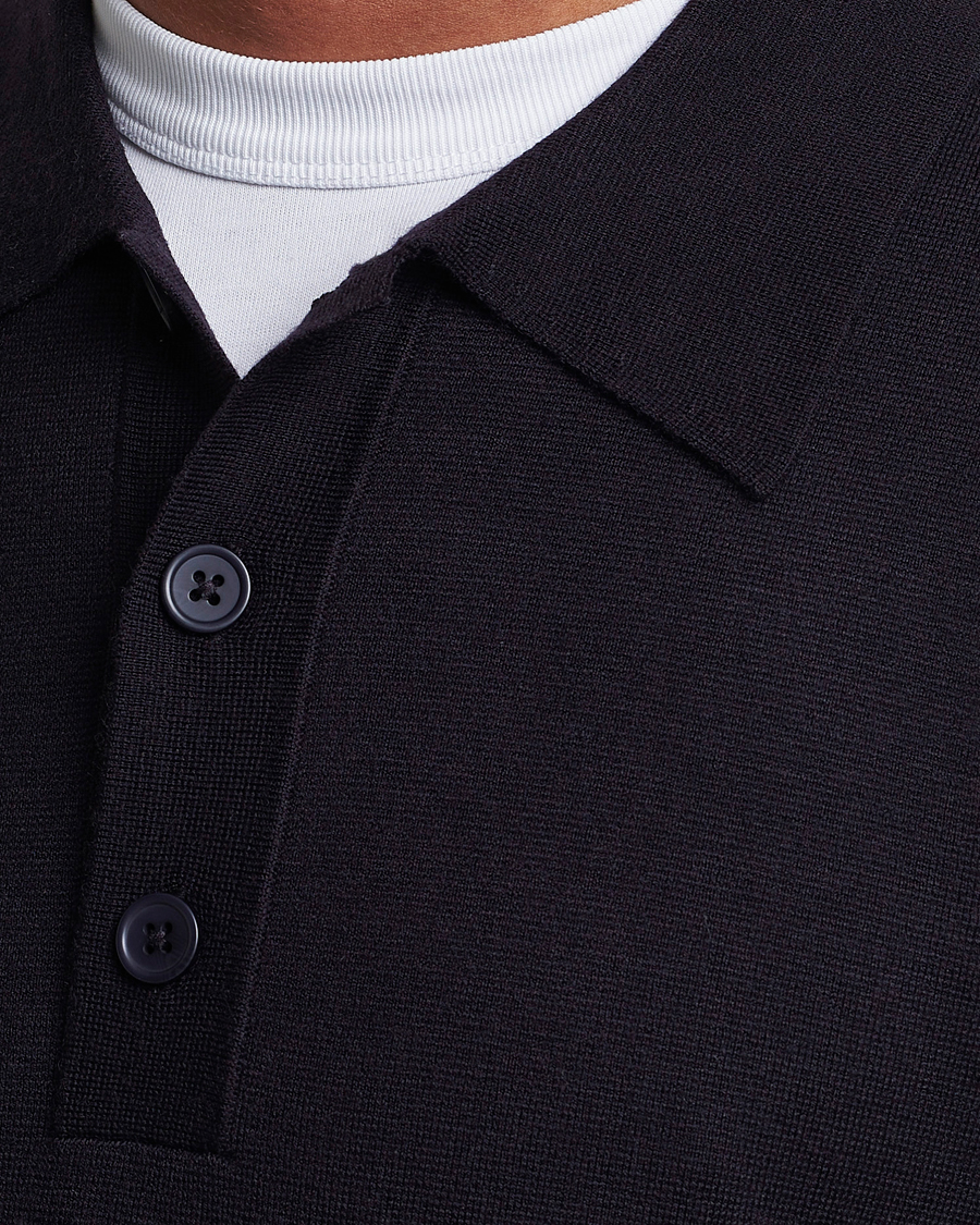 Homme | Pulls Et Tricots | NN07 | Harald Cotton/Modal Polo Navy Blue