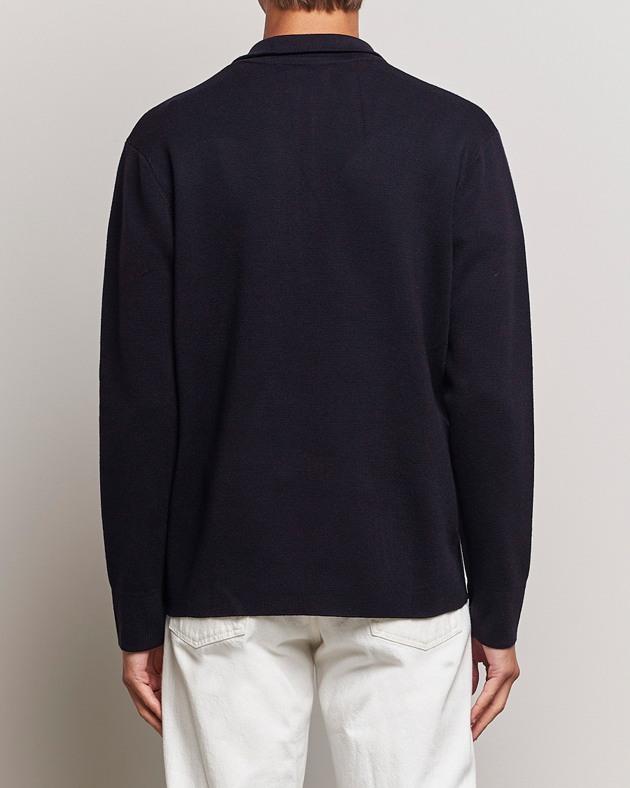Homme | Pulls Et Tricots | NN07 | Harald Cotton/Modal Half Zip Navy Blue