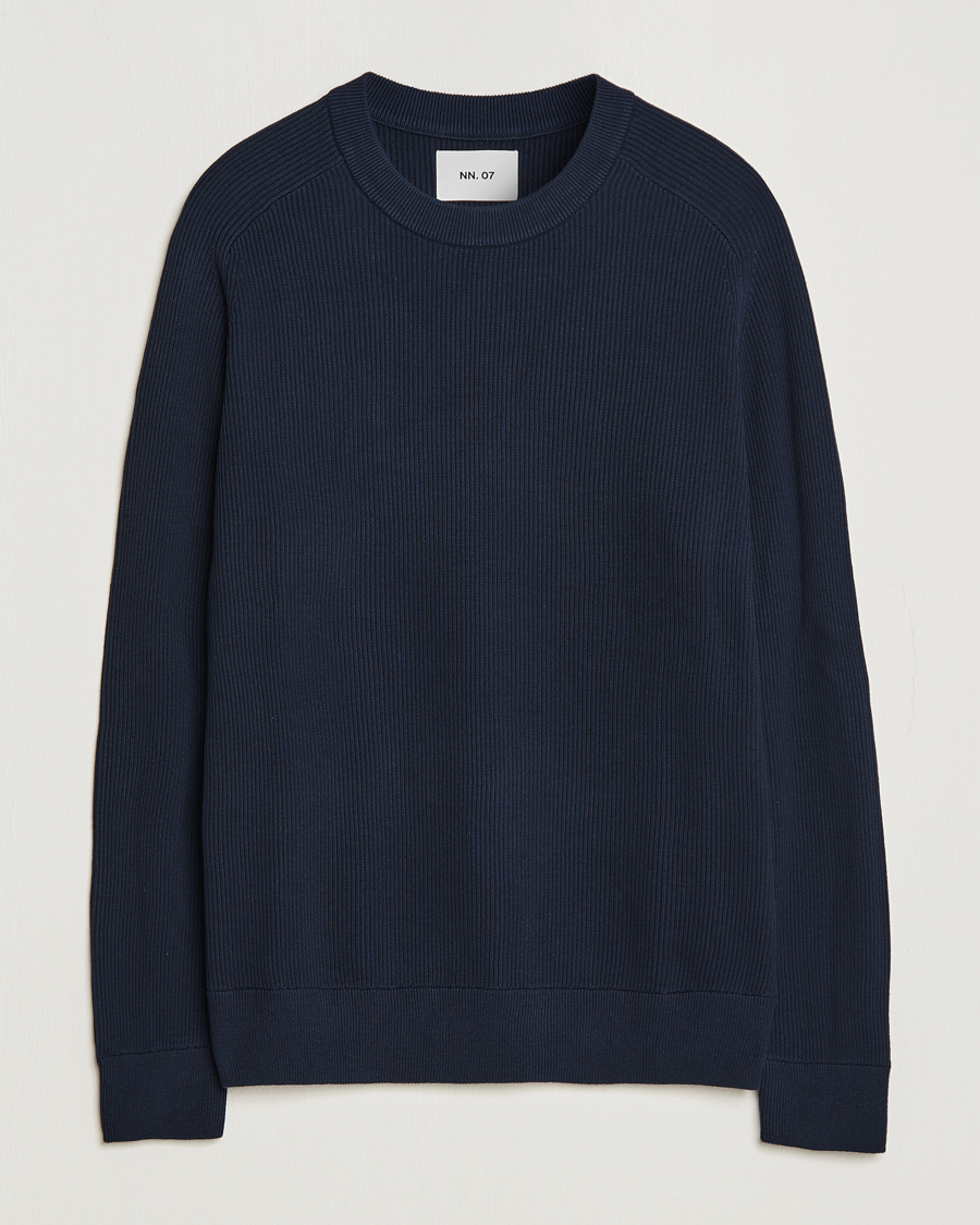 Homme | Pulls Et Tricots | NN07 | Kevin Cotton Knitted Sweater Navy Blue