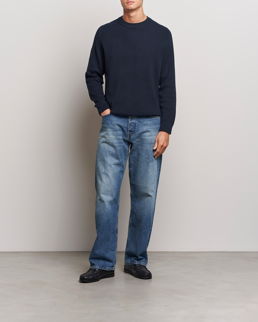 Homme | Pulls Et Tricots | NN07 | Kevin Cotton Knitted Sweater Navy Blue