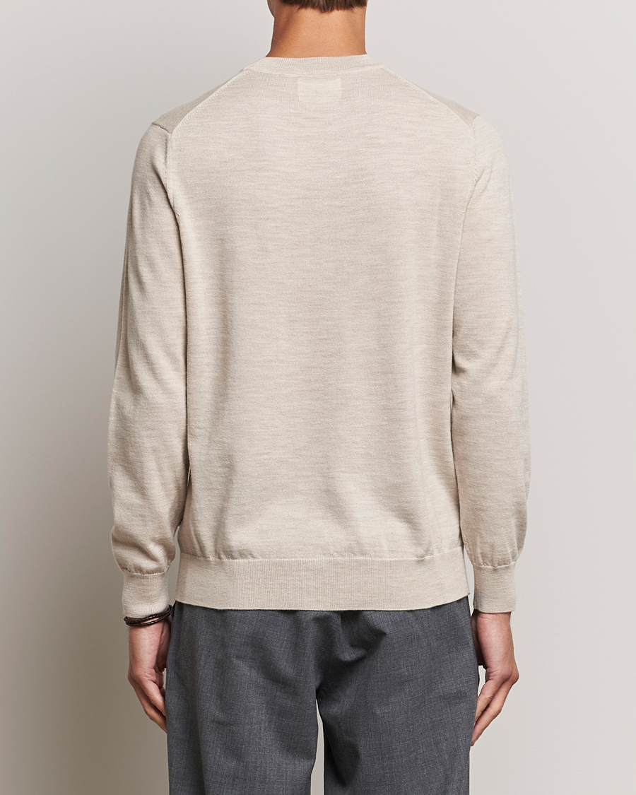 Homme | Pulls Et Tricots | NN07 | Ted Merino Crew Neck Pullover Light Khaki Melange