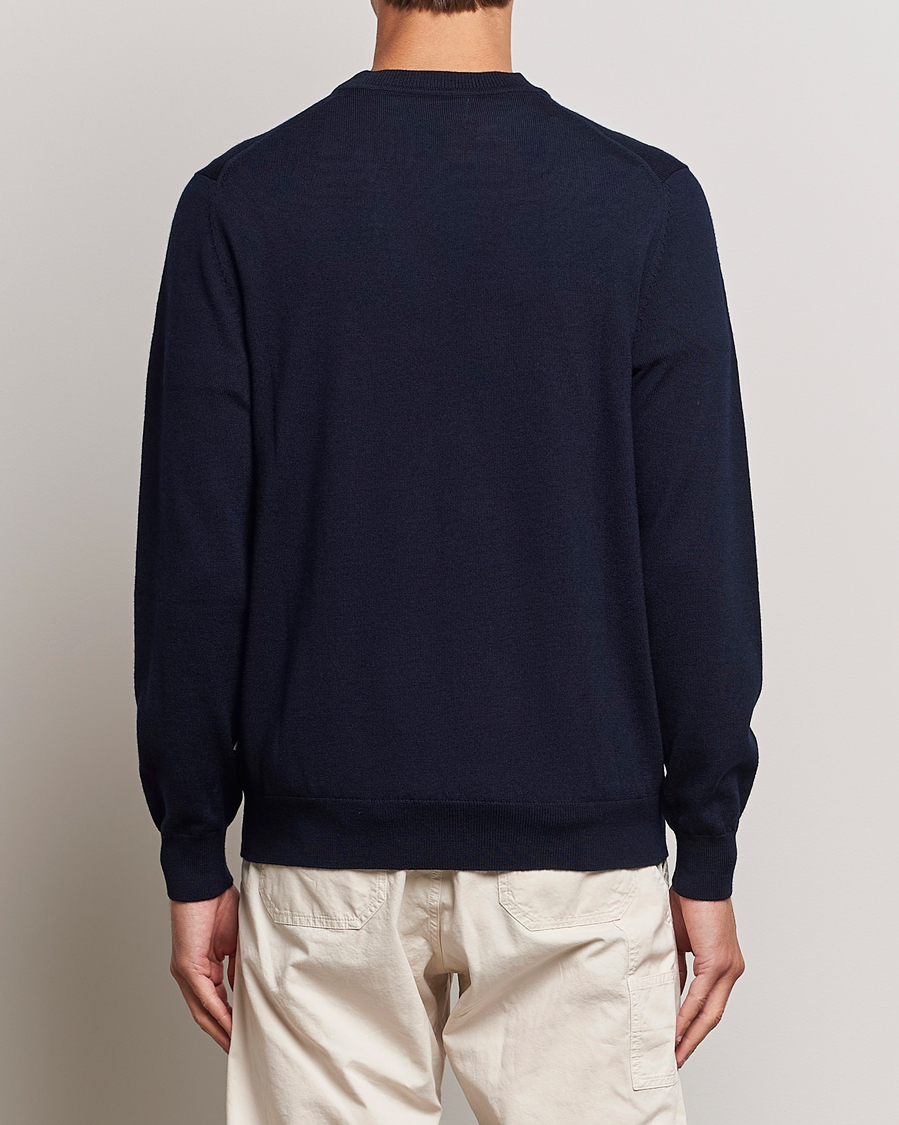 Homme | Pulls Et Tricots | NN07 | Ted Merino Crew Neck Pullover Navy Blue
