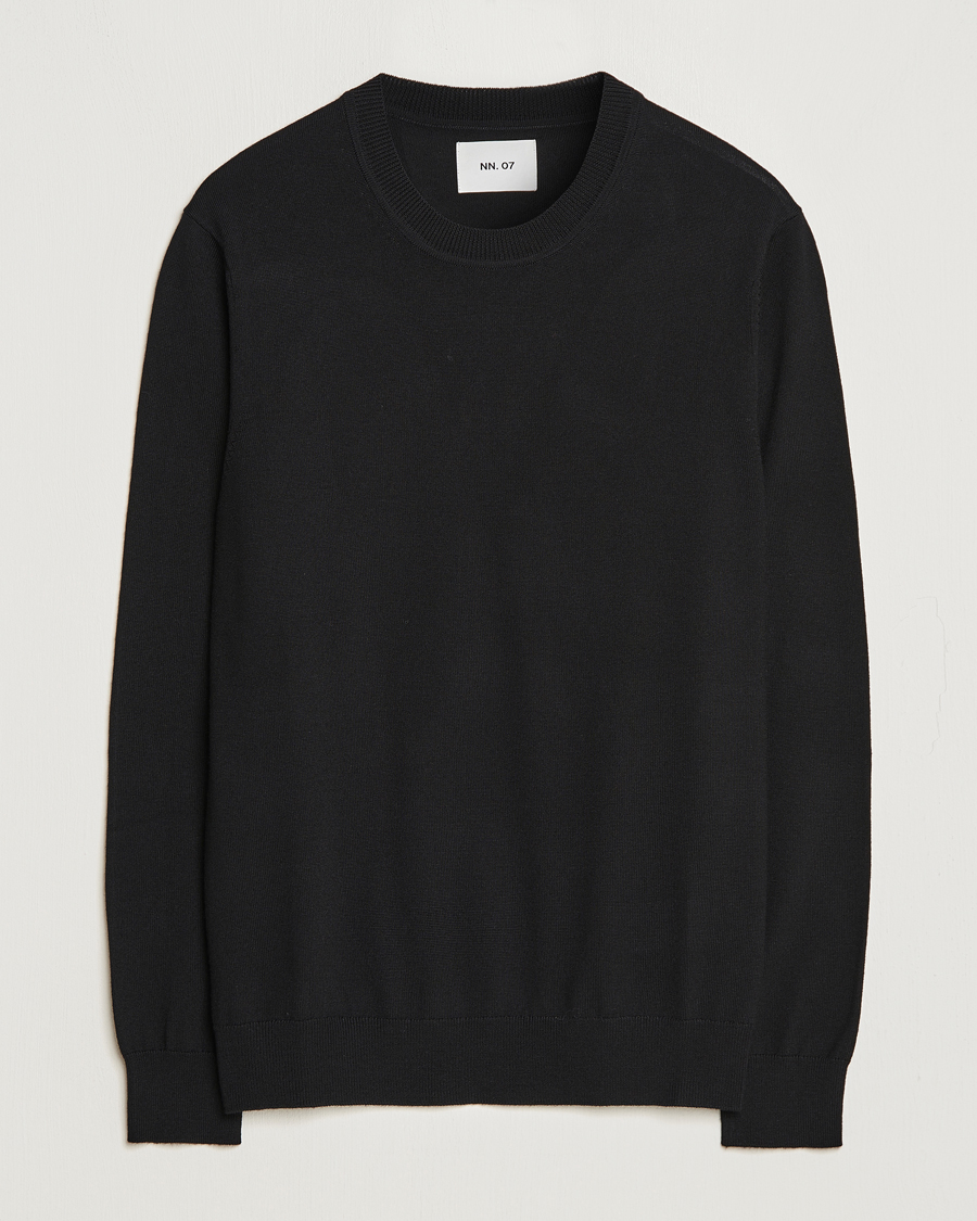 Homme | Pulls Et Tricots | NN07 | Ted Merino Crew Neck Pullover Black
