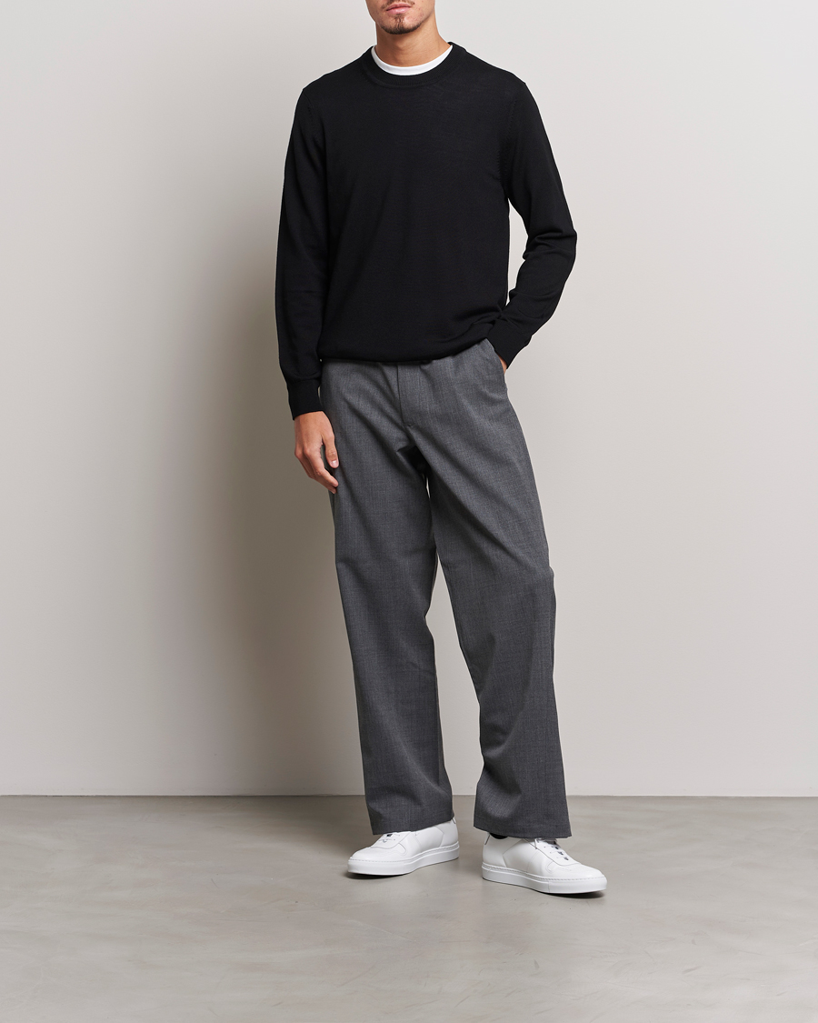 Homme | Pulls Et Tricots | NN07 | Ted Merino Crew Neck Pullover Black
