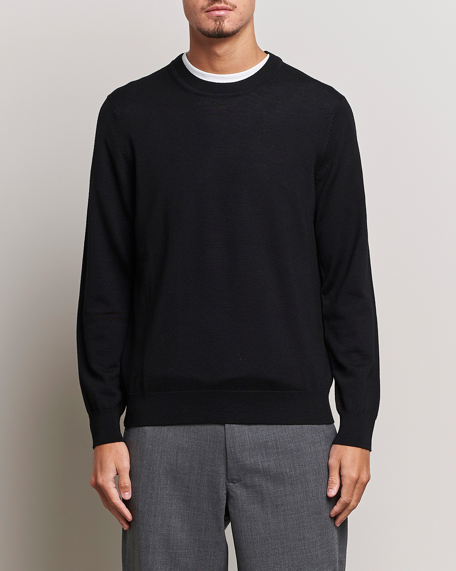 Homme | Pulls À Col Rond | NN07 | Ted Merino Crew Neck Pullover Black
