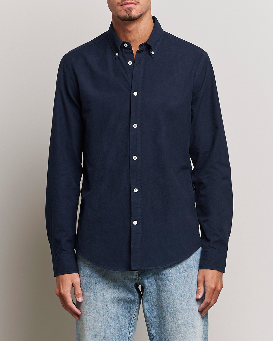 Homme | Sections | NN07 | Arne Button Down Oxford Shirt Navy Blue