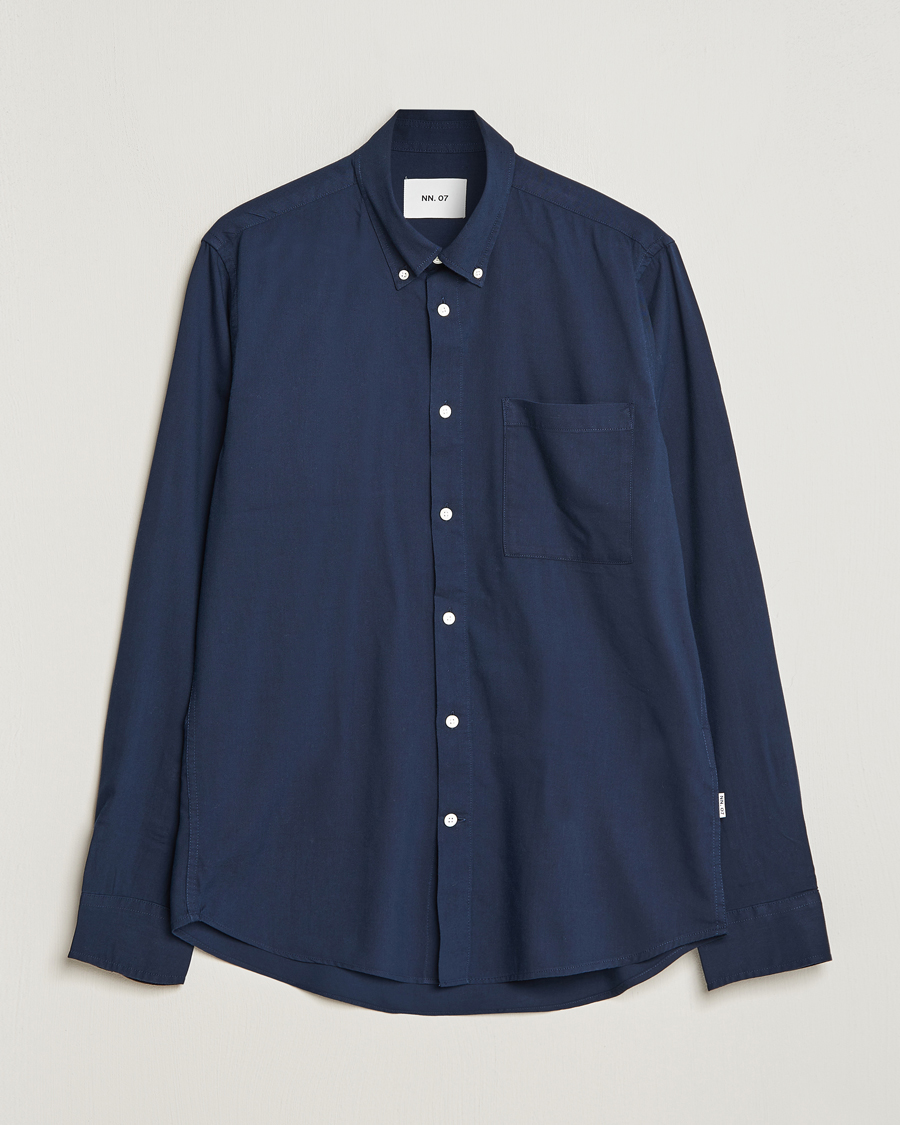 Homme | Chemises | NN07 | Arne Tencel Shirt Navy Blue