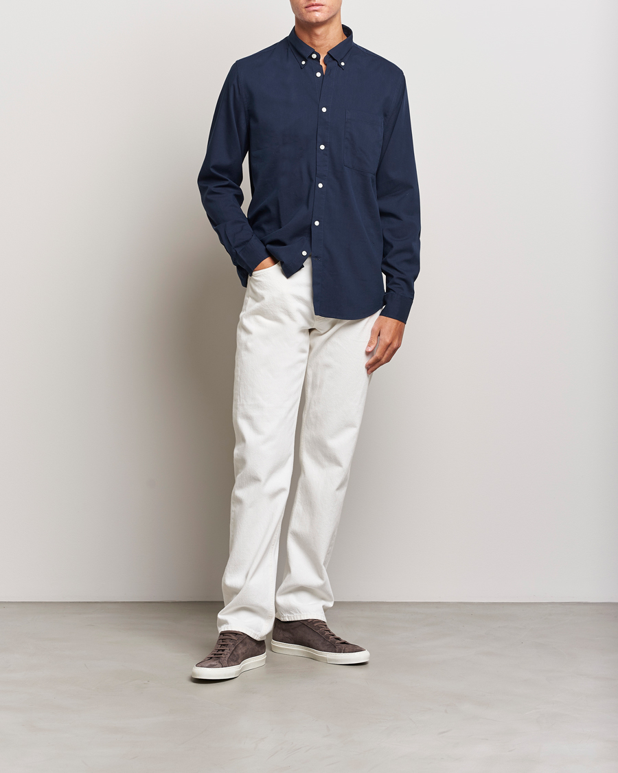 Homme | Chemises | NN07 | Arne Tencel Shirt Navy Blue