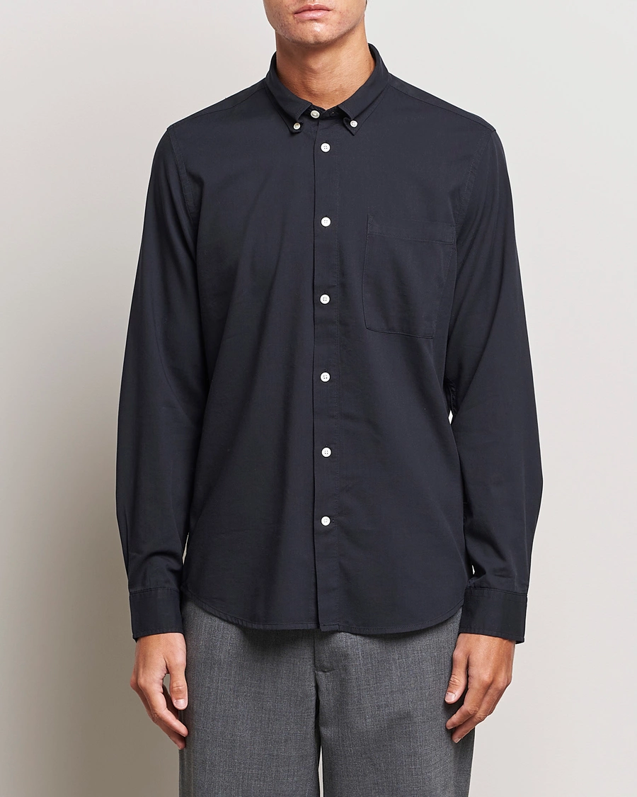 Homme | Chemises Décontractées | NN07 | Arne Tencel Shirt Black