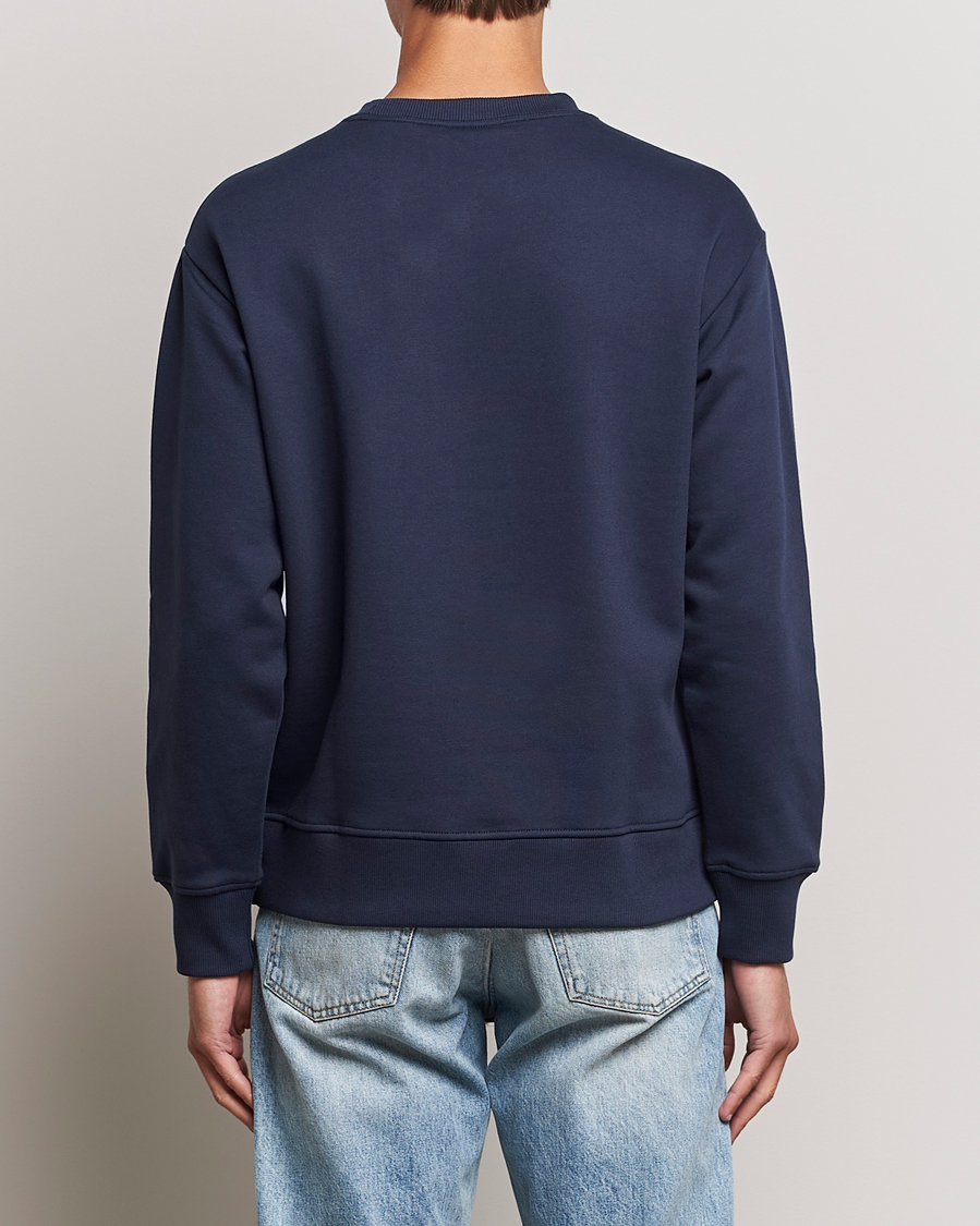 Homme | Pulls Et Tricots | NN07 | Briggs Logo Crew Neck Sweatshirt Navy Blue