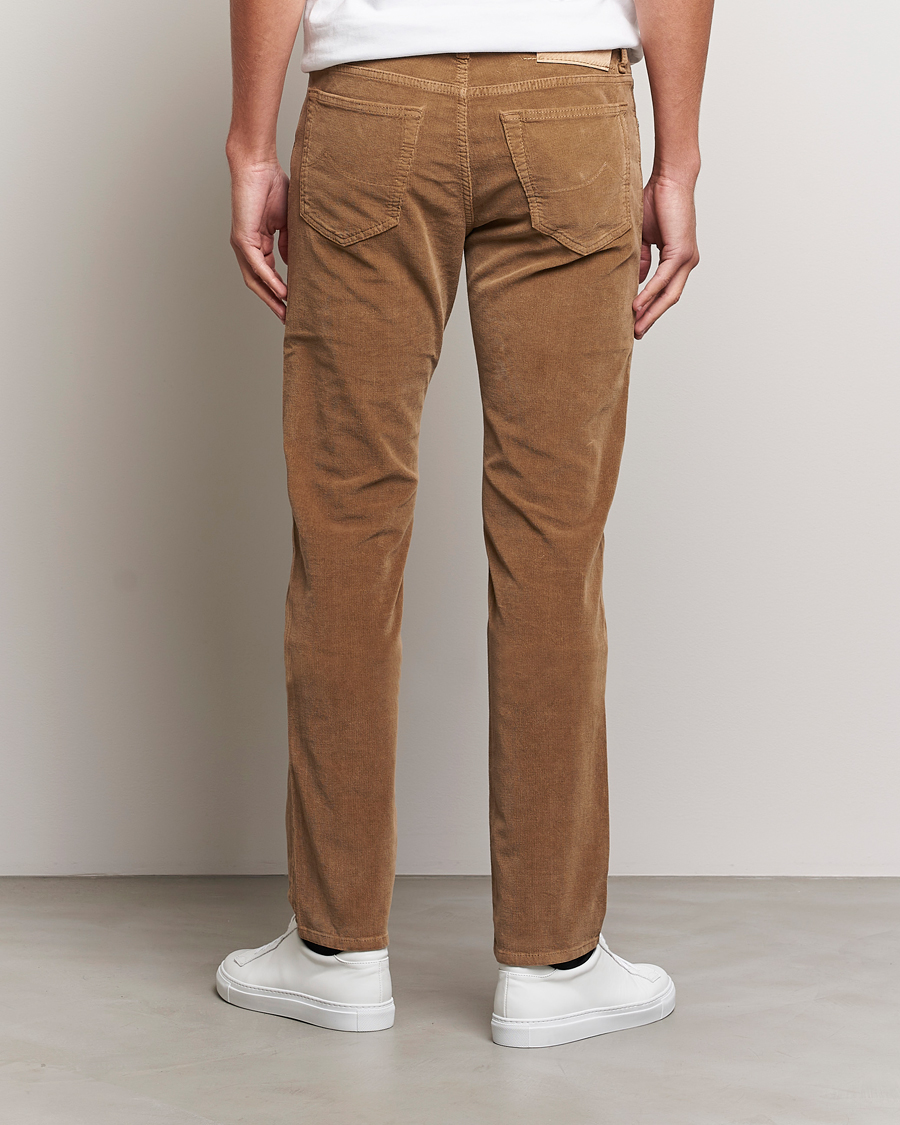 Homme | Pantalons | Jacob Cohën | Bard 5-Pocket Corduroy Trousers Beige