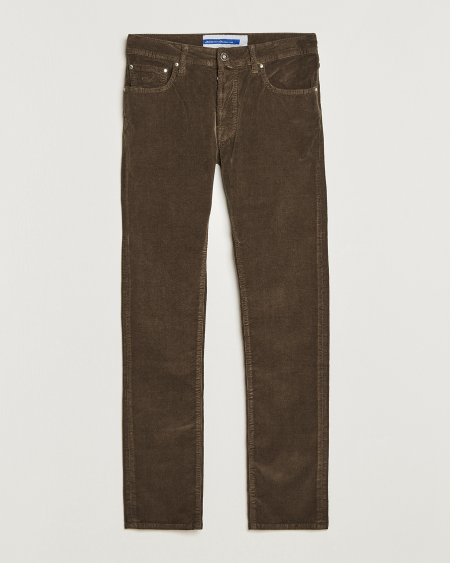 Homme | Pantalons | Jacob Cohën | Bard 5-Pocket Corduroy Trousers Brown