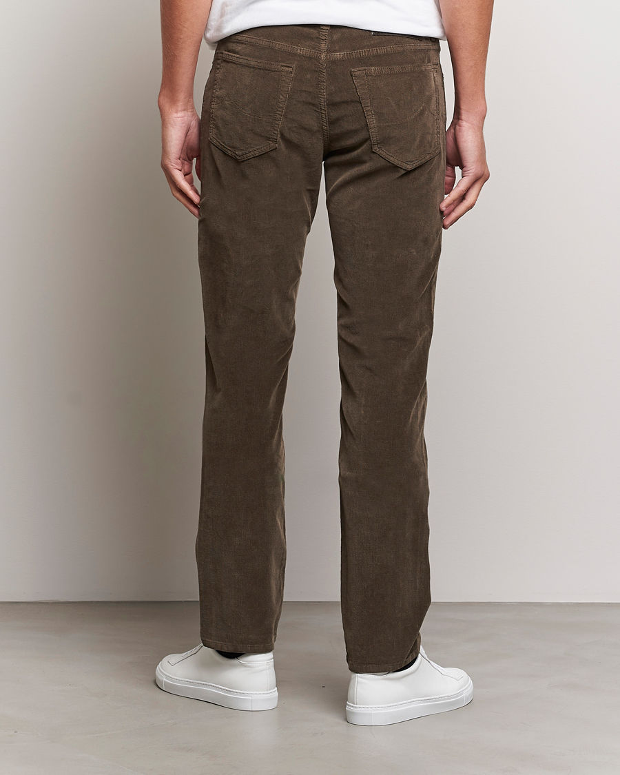 Homme | Pantalons | Jacob Cohën | Bard 5-Pocket Corduroy Trousers Brown