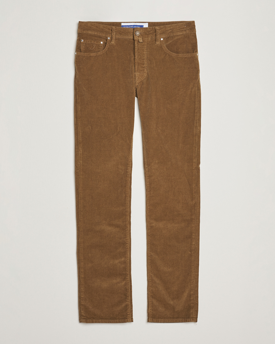 Homme | Pantalons | Jacob Cohën | Bard 5-Pocket Corduroy Trousers Olive