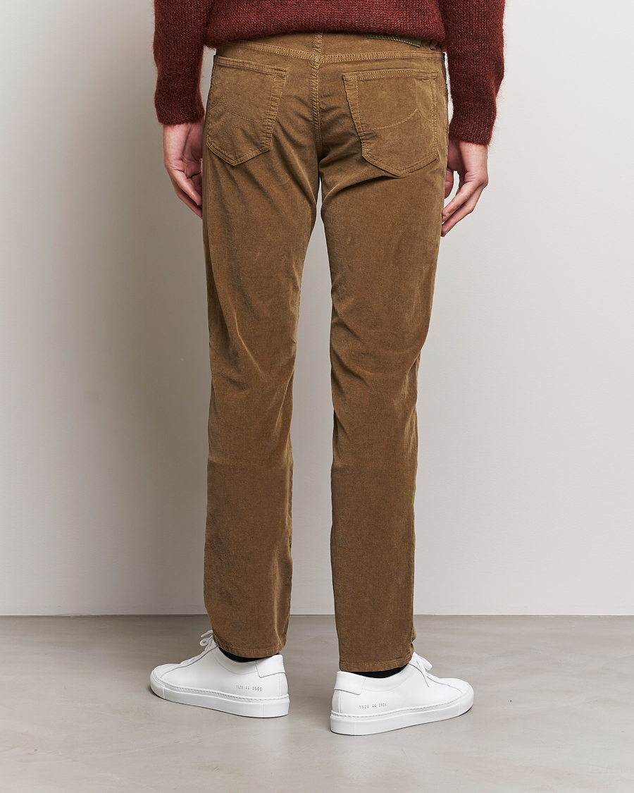 Homme | Pantalons | Jacob Cohën | Bard 5-Pocket Corduroy Trousers Olive