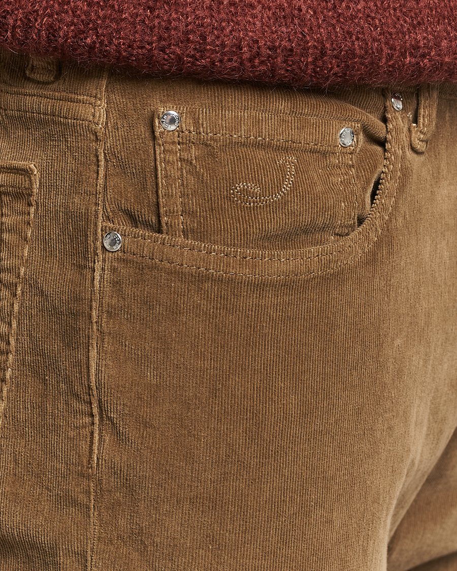 Homme | Pantalons | Jacob Cohën | Bard 5-Pocket Corduroy Trousers Olive