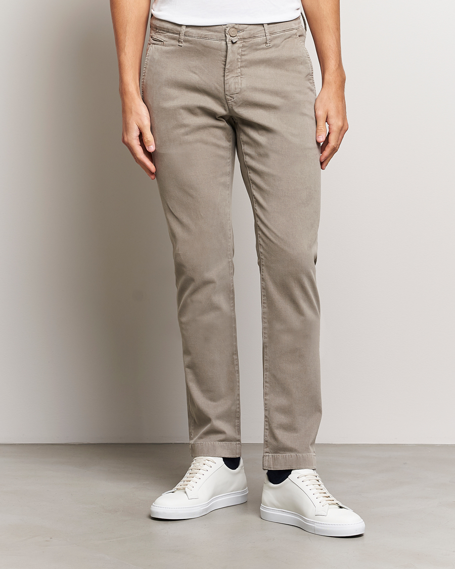 Homme | Pantalons | Jacob Cohën | Bobby Cotton Chinos Light Brown